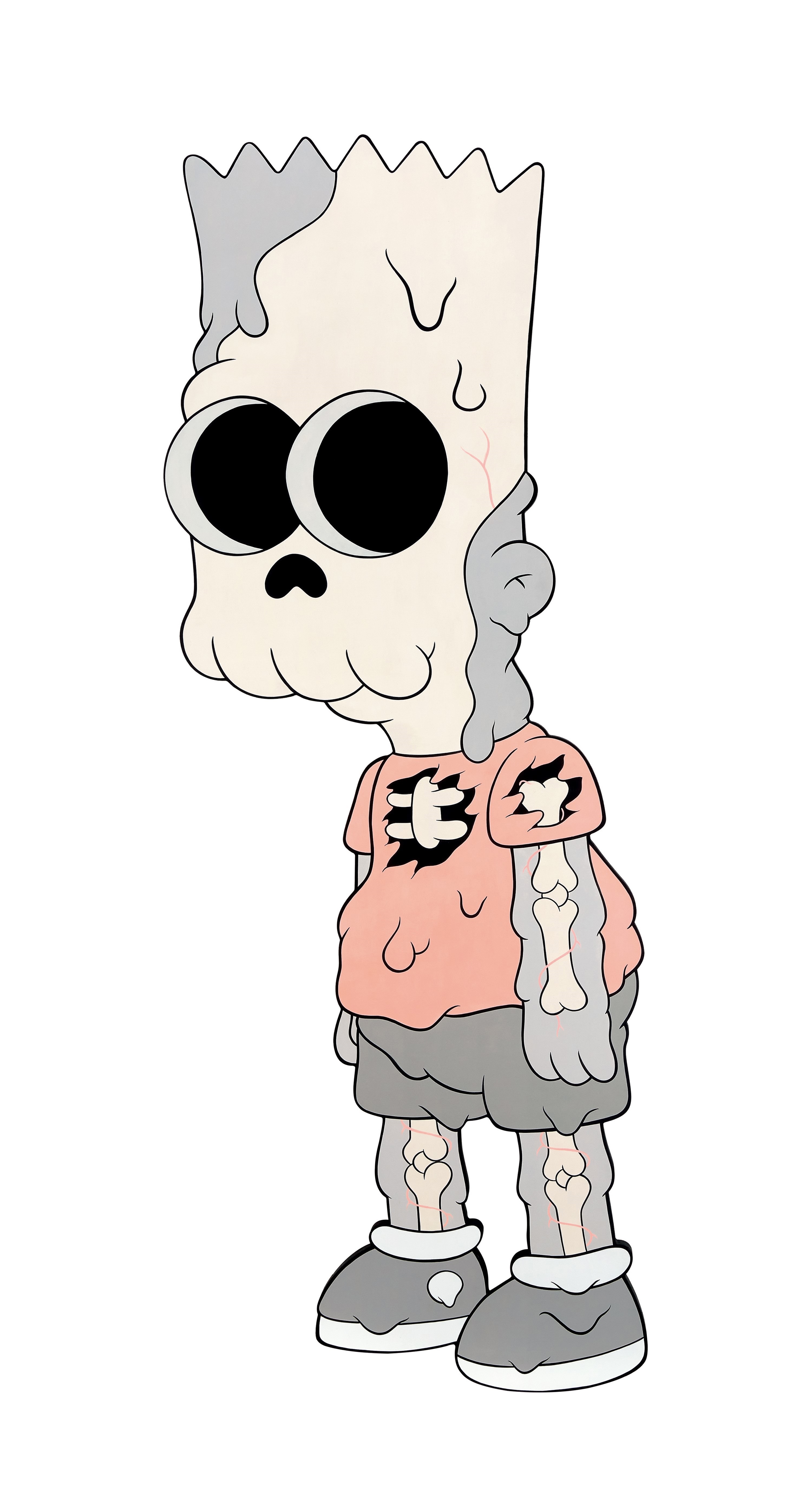 Creepy Bart - Mono Pink 搞怪巴特粉紅色 by Coté Escrivá on artnet